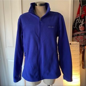 Columbia Purple Fleece Zip-Up Jacket Size L